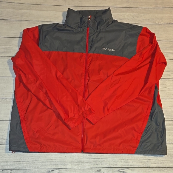 Columbia Other - Columbia Men's Glennaker Lake II Rain Jacket Red and Gray Size 3X